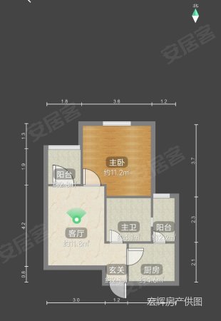 浦江瑞和城玖街区1室1厅1卫54.64㎡南150万