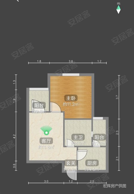 浦江瑞和城玖街区1室1厅1卫54.64㎡南150万