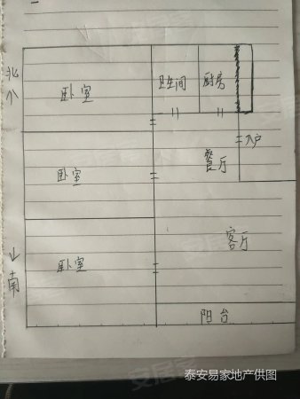 峪龙佳苑3室2厅1卫90.58㎡南北56万