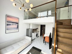 东莞南城南城车站南城网红次新公寓 揭商大厦精装复式大一房出租房源真实图片