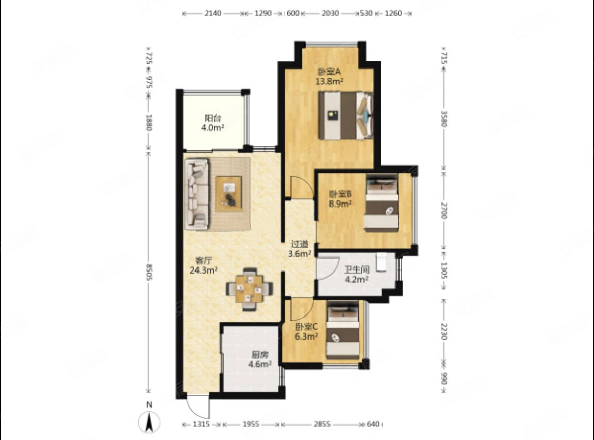 笋盘必看半岛1号次新小区精装三房随时看房