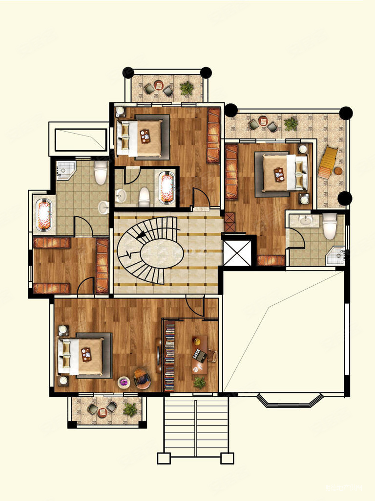御翠园五期d户型占地926平真实图片随时看房