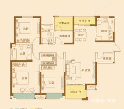 燕兴华城(三期)3室2厅2卫123㎡南北78.8万