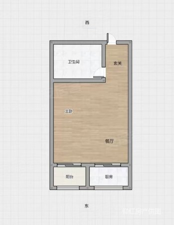 宝龙城市广场(商住楼)1室1厅1卫45㎡东25.8万