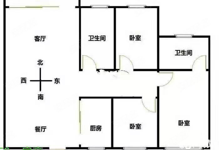 锦苑小区4室2厅2卫164㎡南北87万