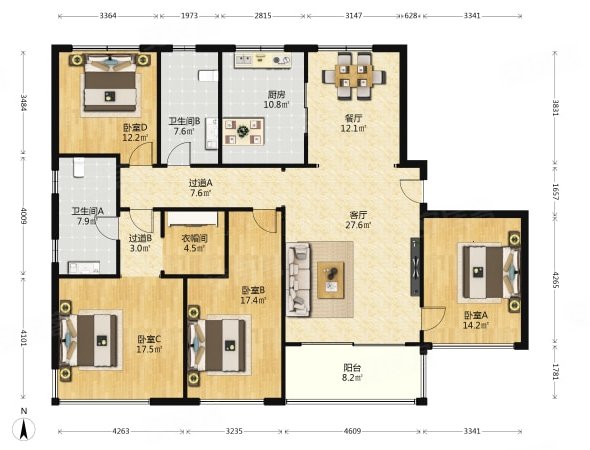 新上浮山前 海信君澜小区 中间楼座 房子保养好 安静不靠路