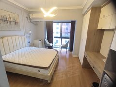 郴州北湖五岭广场五岭国际，电梯房公寓，包物业费，押一付一，包宽带网咯，密码锁出租房源真实图片