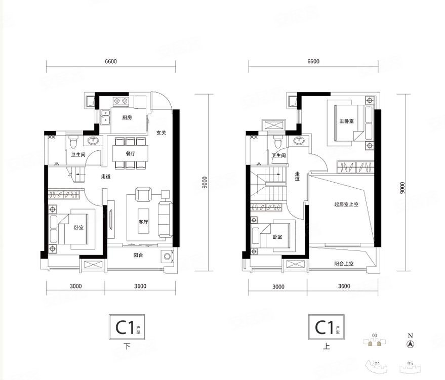 业主急售东原启城一期复式可做四房得房率高配套齐全