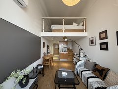 杭州临平临平南苑地铁口，精装修loft公寓，一室一厅，民水民电，押一付一出租房源真实图片