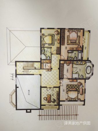 京津新城上京康园4室2厅4卫329㎡南北320万