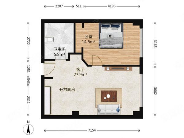 【多图】乐成豪丽公寓,双井租房,金地物业直租 三里屯 国贸 双井 乐成
