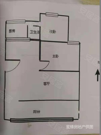 德惠小区3室2厅1卫80㎡南北59.8万