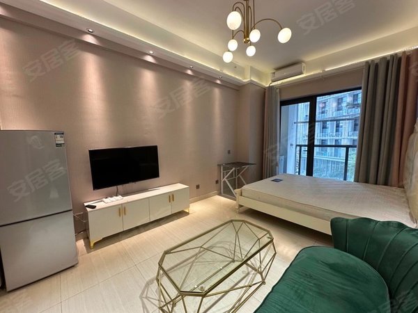 南宁青秀东葛路绿地中央广场东葛路 绿地精装1房 密码锁可随时看房 押