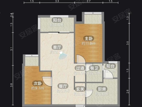 贵阳小河经开区长江路恒大翡翠华庭长江路 地铁口 恒大翡翠华庭 二房出租 拎包入住 家具齐全出租房源真实图片