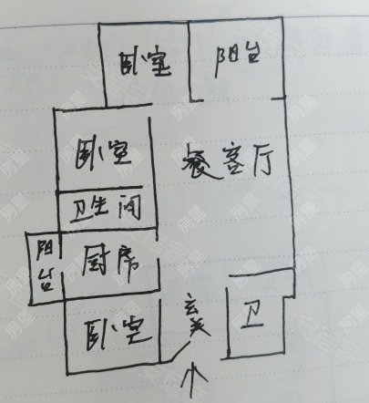 昆明盘龙火车北站俊发俊尚峰北京路地铁口俊发俊尚峰精装修三房 户型