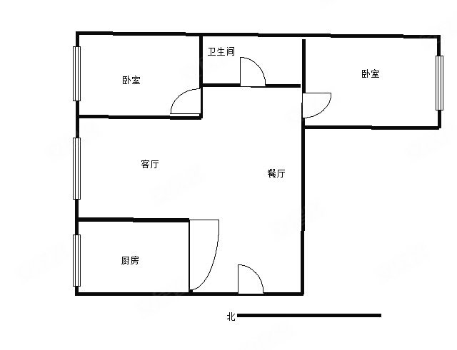 华侨城(B区)2室2厅1卫87.88㎡南北66万