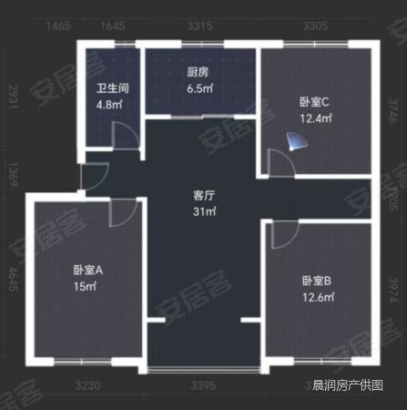 业达E空间2室1厅1卫33㎡西25万