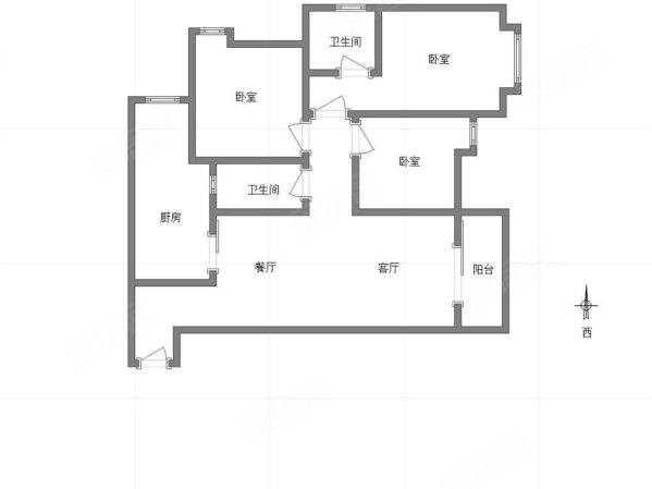 国富沙磁巷3室2厅2卫103.26㎡南北141万