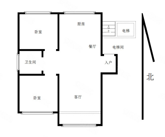 汇邦克莱枫丹2室2厅1卫95.93㎡南北100万