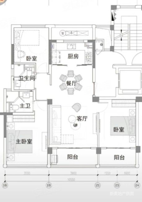 米东区公务员小区(D区)3室2厅2卫129㎡南北73.8万