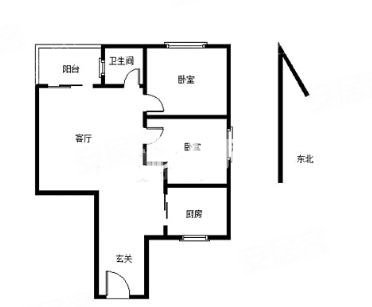 凤凰花园2室1厅1卫71.03㎡东198万