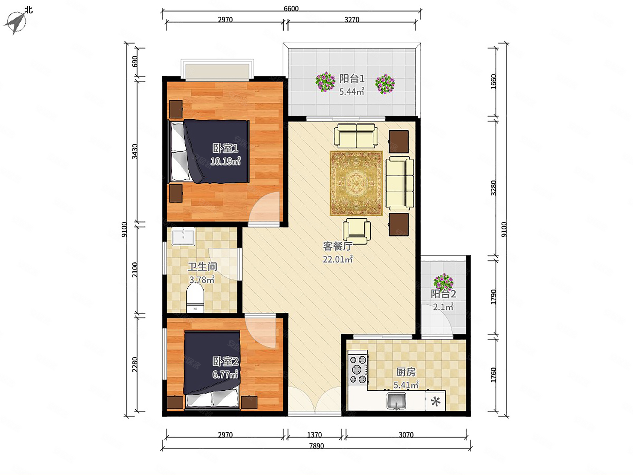 固戍华庭!首付34万精装2房 可过户 带私家车位 看房来电
