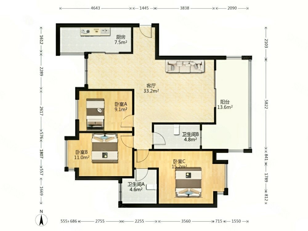 南湖 小区新 东南户型 满五 临地铁 双卫格局 有电梯,南湖半岛二手房