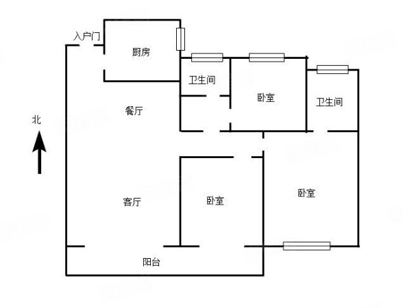 雅居乐国际花园3室2厅2卫123㎡南北89万