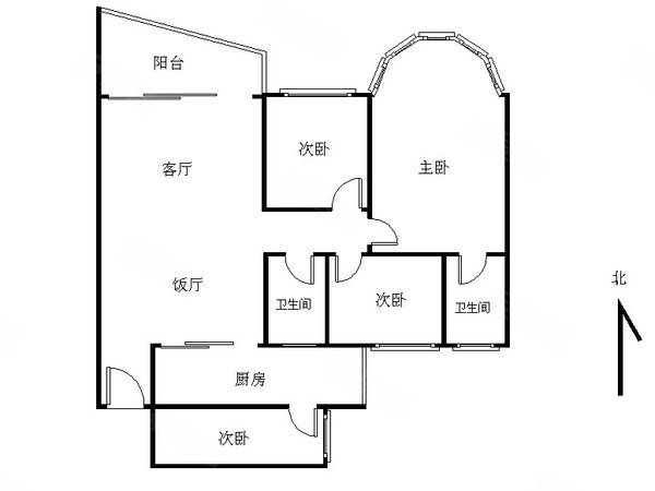 【多图】骏景花园,棠下租房,业主自住 骏景花园 高楼层 4房2卫 全屋