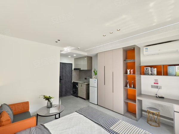 金华东阳东阳江北中山北路288号楼江北之芯  广厦大学附近  精装豪华公寓  配套齐全出租房源真实图片