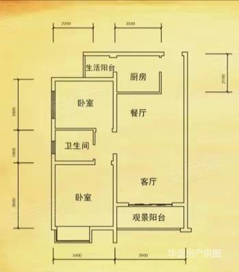 天佑桃源新城3室2厅1卫104㎡南北61.8万