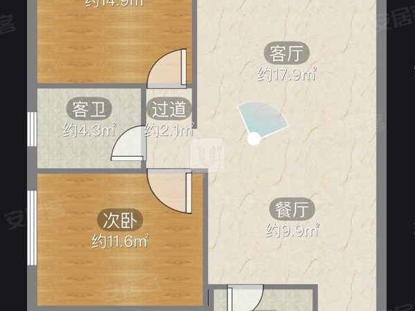 巴中巴州回风中泉国际广场中泉国际 电梯两房 家具家电齐全 保养非常新 拎包入住出租房源真实图片