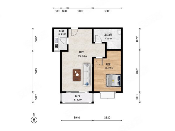 北京海淀学院路八家嘉园五道口 学院路 八家嘉园精装大一居室 学清