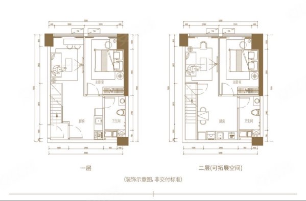 建发鼎华北大珑廷(商住楼)3室2厅2卫58.16㎡南北27万