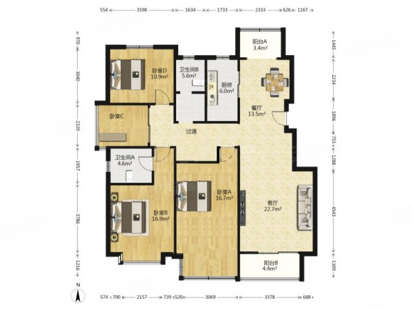 急急急南大和园地铁口精装修拎包入住大四房