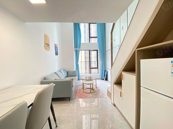 佛山禅城同济路越秀岭南隽庭(商住楼)越秀岭南悦公馆 豪装复式一房一