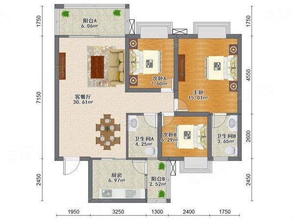 保利林海山庄户型图图片