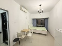 深圳罗湖蔡屋围京基100精装全齐单间,小区带空中花园 满足休闲出租房源真实图片