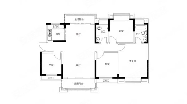 振业城(四期)4室2厅2卫135㎡南北238万