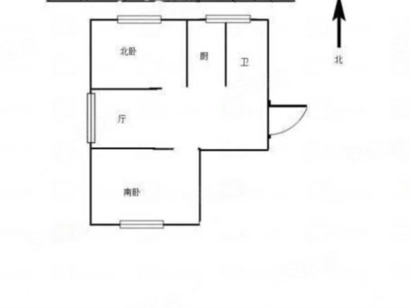 望湖新村2室1厅1卫61㎡南北27.7万