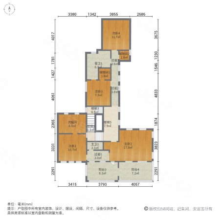 果岭山水三期岛屿生活(别墅)5室4厅4卫580㎡南950万