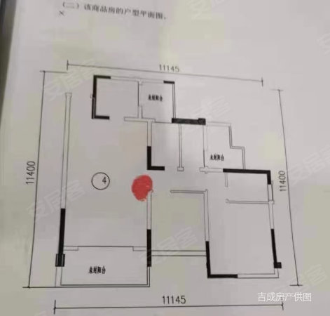 中业壹品3室2厅2卫116㎡南北68.8万