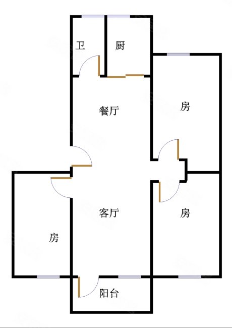 城市职业学院教工宿舍3室2厅1卫103.01㎡南420万