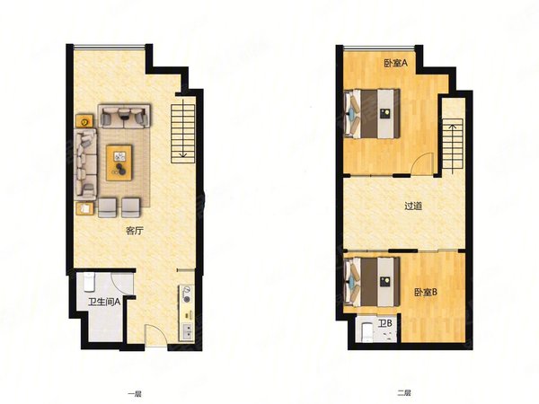 【多图】万彩城(商住楼),龙泉路租房,万彩城两室豪华公寓 拎包入住