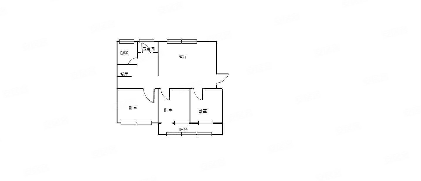 北京花园楼房出租2室2厅96平米