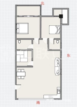 辉煌商住楼3室2厅2卫109.54㎡南北115万