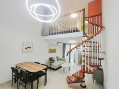 铂林国际公寓整租一居室LOFT复式精装修，近5号线五羊邨
