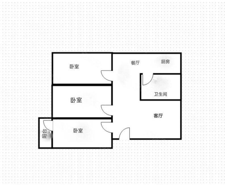 西馨苑3室2厅1卫102㎡南北58万