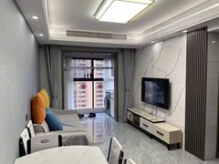 射阳射阳城南太阳城租紫金壹号10楼，2室2厅，82平，精装修，南北朝向，半年付出租房源真实图片