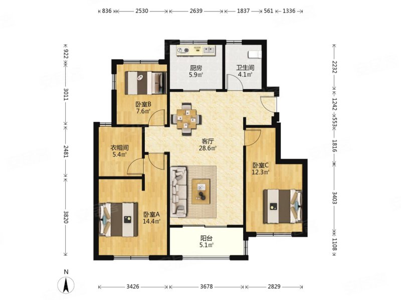 急售 地铁口  保利云禧 精装好房 领包入住 满二 龙湖天街